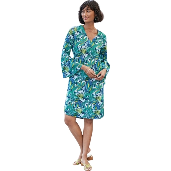 Soft Surroundings Tropical Dress Size Medium - Picture 1 of 6